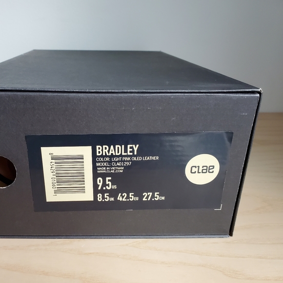 Clae Bradley - Light Oiled Pink Leather Sneakers - Picture 2 of 8